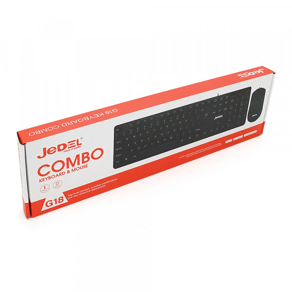 Комплект дротовий KB+Mouse JEDEL G18, USB, (Eng/Укр/Pyc), Box