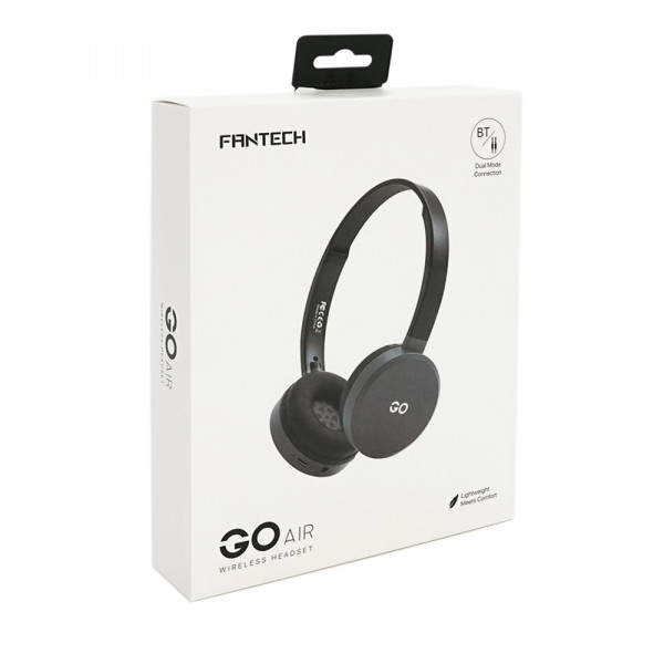 Ігрові навушники бездротові Fantech WH02 GO AIR, BT 5.0, Grey, Color Box