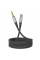 Подовжувач HOCO UPA20 DC3.5 тато-мама 1.0м, GOLD Stereo Jack, (круглий) Black cable, Box
