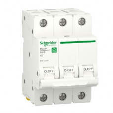 Автоматичний вимикач змінного струму  Schneider RESI9 6А, 3P, крива С, 6кА