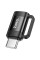 Перехідник HOCO UA31E Type-C(M) => Type-C(F), Black, Box