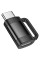 Перехідник HOCO UA31E Type-C(M) => Type-C(F), Black, Box