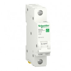 Автоматичний вимикач змінного струму  Schneider RESI9 32А, 1P, крива, 6кА