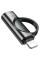Перехідник HOCO UA32A Type-C(F) => Lighting(M), 60W, індикатор потужності заряду), Black, Box