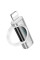 Перехідник HOCO UA32A Type-C(F) => Lighting(M), 60W, індикатор потужності заряду), Silver, Box