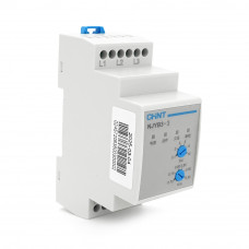 Реле контролю фаз CHINT NJYB3-3 AC380V, 3F3P, Захист U- (0,7~0,95) *Us, Затримка 0,1~10с, Захист обриву фаз, Ue240/415V, Ie0.75/0.47, 1CO+1NO