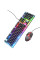 Комплект провідний KB+Mouse HOCO GM18, USB, RGB підсвічування, (Eng/Pyc), Black/White, Box