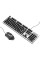 Комплект провідний KB+Mouse HOCO GM18, USB, RGB підсвічування, (Eng/Pyc), Black/White, Box