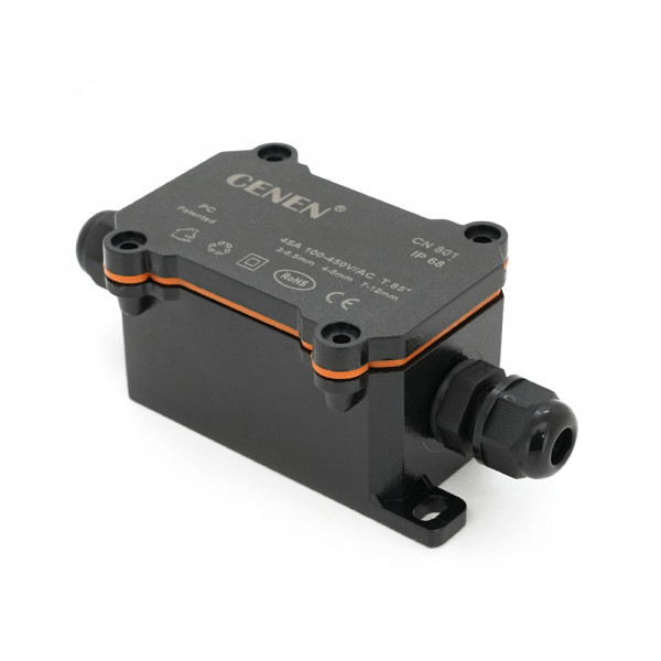 Водонепроникна коробка CN801-2 PG7 (3-6.5mm), 1-4 контакти, 70 х 40 х 40 мм, IP68