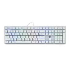 Клавіатура USB Fantech MK855RGB, довжина кабелю 135см, (Eng/Укр/Рус), White, 108к, Q10