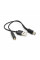 Перехідник 2 в 1 KY-139 Type-C(M) =>Jack 3.5mm(F)+USB, 5см, Black, Box