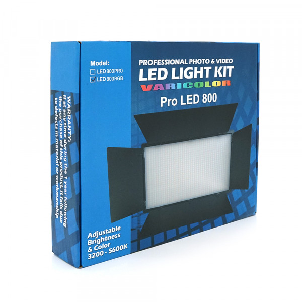 Прожектор RGB YT37278 800LED для фото та відео, 290x170mm, Box