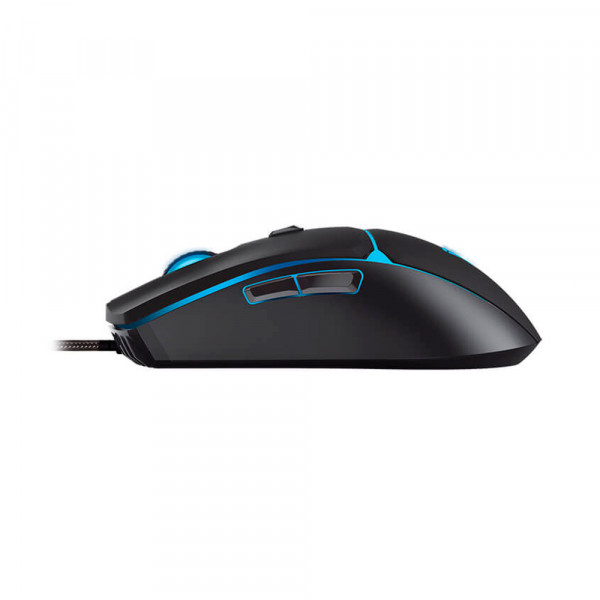 Ігрова миша провідна CRYPTO VX7, 6 кнопок, 200-8000 DPI, Led Lighting RGB, 1,8м, Windows XP/Vista/Win7/8/10/11 Mac OS X, Black, COLOR BOX