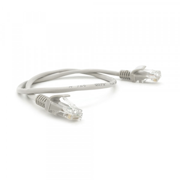 Патч-корд литий RITAR, CCA, UTP, RJ45, Cat.5e, 0,3m, сірий Q710