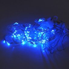 Гірлянда 200LED Штора (Blue), USB+пульт, мідний провід, 8 режимів, 3*2метри, прозора ізоляція, BOX