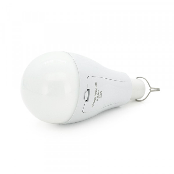 Лампа з акумуляторами 2*18650 Emergency Bulb, 20W, Box
