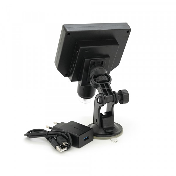Відеомікроскопи BAKKU BA-006 з дисплеєм 4,3 ", збільшення 1-600X, 3.MP, Black, Пам'ять 8 Гб (208 * 170 * 80) 0,5 кг