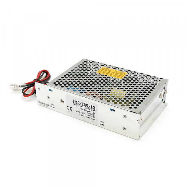 ДБЖ перфорований з лід індикацією 13.8V 8А, SC-120W, (159x97x38) Q30