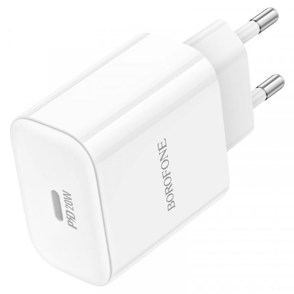 СЗУ BOROFONE BA81A, PD20W, 1xUSB-C, 20W, White, Box