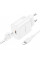 Набір СЗУ BOROFONE BA82A + Lighting кабель, PD25W, USB-C, кабель 1м, White, Box
