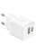 СЗУ HOCO N65 110-240V, PD20W+Q3.0,USB+Type-C, White, Blister