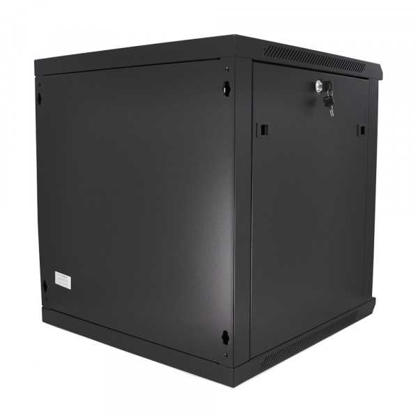 Шафа Merlion 22U, 600*600*1081mm (Ш*Г*В)мм загартоване скло, чорна, сталь 1,2мм із замком (у розібраному вигляді!!!)