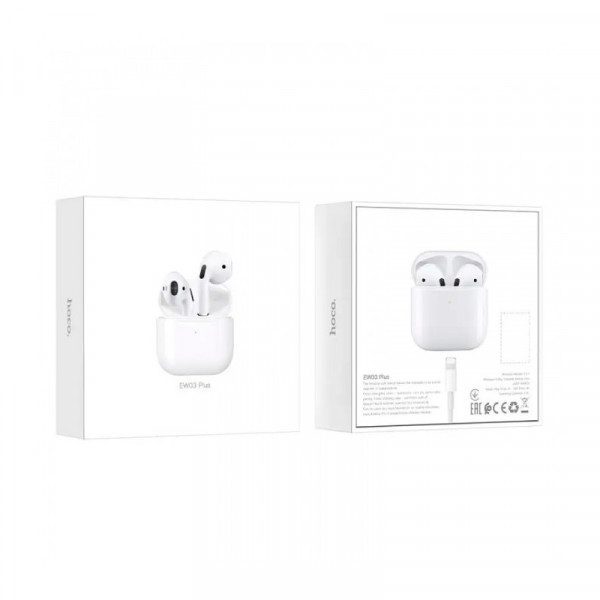 Навушники Bluetooth HOCO EW03, White, Кейс