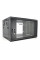 Шафа  Merlion 6U, 600*600*367 (Ш*Г*В)мм  загартоване скло, чорна. сталь 1,2мм з замком
