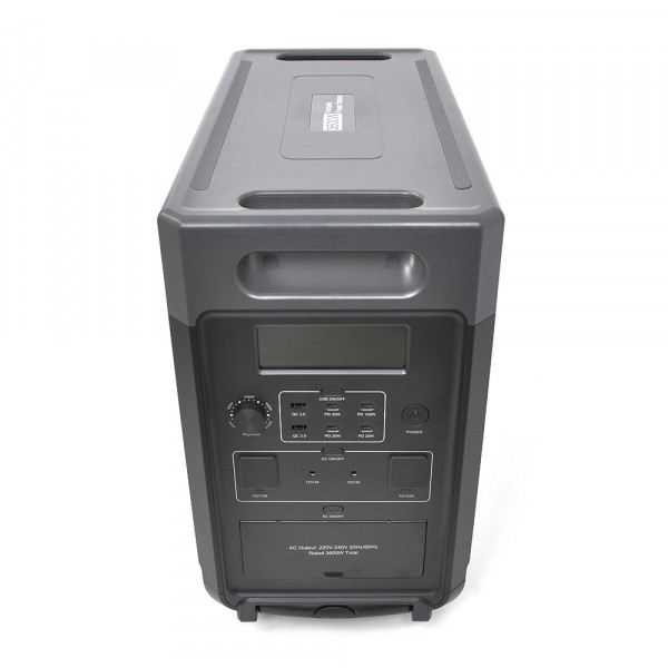 Портативная станция AFERIY AF-P310-EC-H, LiFePO4 3840Втч(max3600)Вт,MPPT 11.5-50В-20А(1500Вт),out220v. LED. 2-USB,4xType-C PD20/100Вт,DC+прикуриватель12В/10А, 584*321*464 мм, 40kg