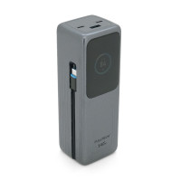 Powerbank Fulltech FP34 30000mAh, Fast charge PD140W, Li-pol, LCD Display, Вхід:Type-C, Виходи: 2xUSB Type-C, 1xUSB Type-A, USB Type-C Cable, Box