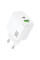 СЗУ 110-240V HOCO CS55A, 1xUSB, 1xUSB-C, PD30W, White, OEM