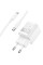 Набір СЗУ 110-240V HOCO C146A + кабель Type-C, 1xUSB-C, PD20W, 1м кабель, White, Box