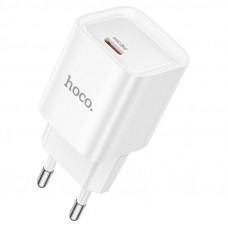 СЗУ 110-240V HOCO C146A, 1xUSB-C, PD20W, White, Box