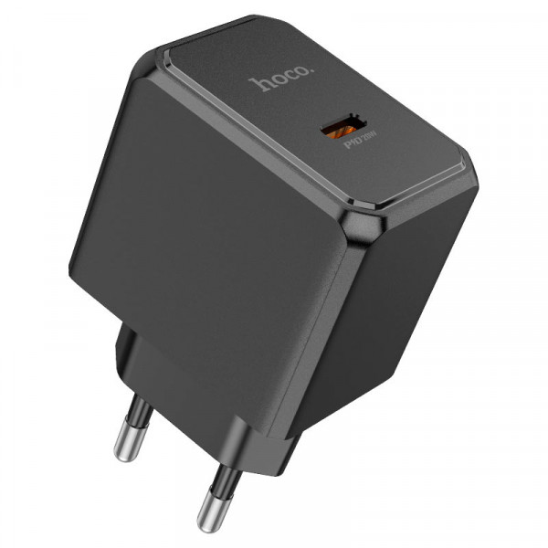 СЗУ 110-240V HOCO CS13A 1xUSB-C, PD20W, Black, Blister