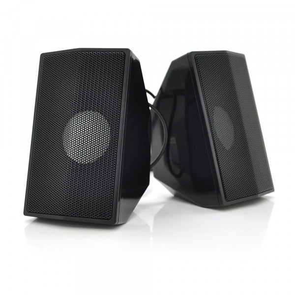 Колонки 2.0 Kisonli S-333 для ПК і ноутбука, USB + 3.5mm, 2x3W, 20Hz- 20KHz, Black, BOX, Q50