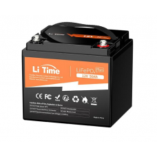 Акумуляторна батарея Li-TIME LiFePO4 12,8V 50Ah 640Wh(100/100A), заряд 14,4В/10А, (198 x 166 x 170мм), 5,24kg, Q1