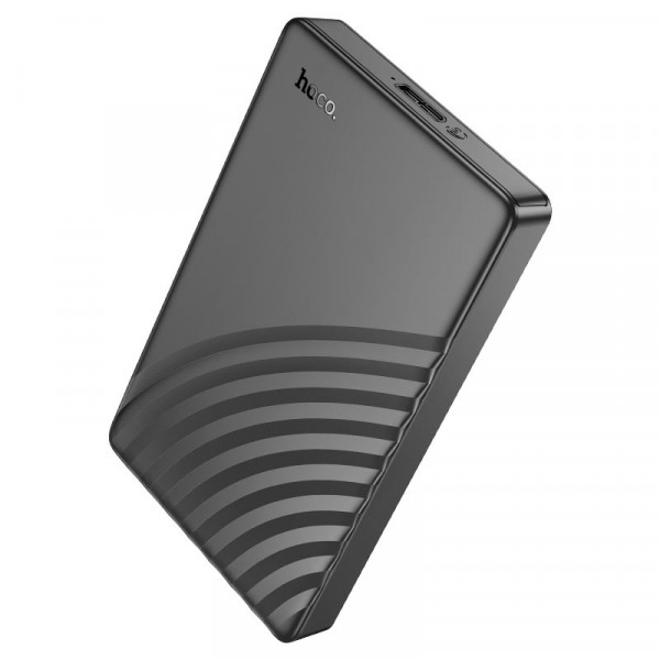 Кишеня HOCO HB46, 2,5", пластиковий корпус, інтерфейс USB3.0 SATA, Black