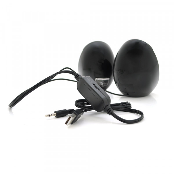 Колонки 2.0 Kisonli L-7070 для ПК і ноутбука, USB + 3.5mm, 2x3W, 20Hz- 20KHz, Black, BOX, Q50
