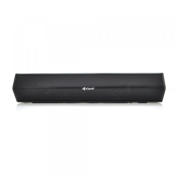 Колонки 2.0 Kisonli i-620, для ПК і ноутбука, USB + 3.5mm, 2x3W, 20Hz- 20KHz,210х70х65, Black, BOX, Q40