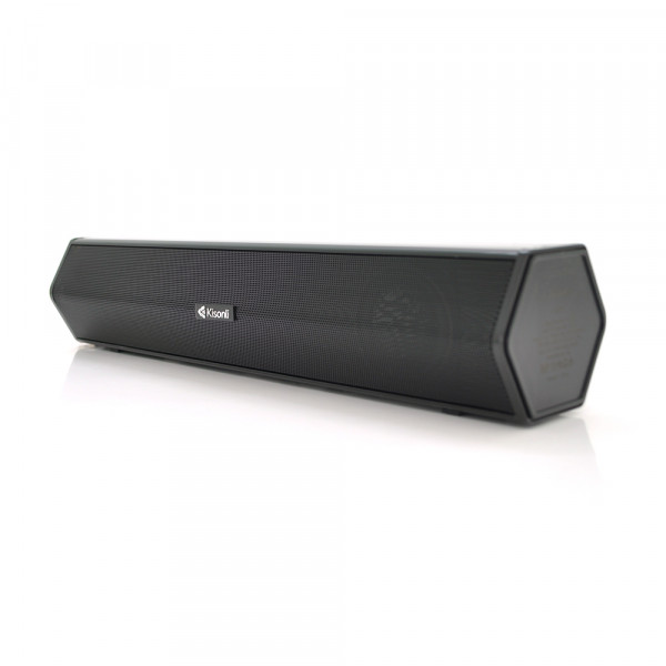 Колонки 2.0 Kisonli i-620, для ПК і ноутбука, USB + 3.5mm, 2x3W, 20Hz- 20KHz,210х70х65, Black, BOX, Q40