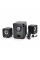 Колонки 2.1 Kisonli U-2900, для ПК і ноутбука, USB + 3.5mm, 5W + 2x3W, 20Hz- 20KHz, з сабвуфером, Black, BOX, Q40