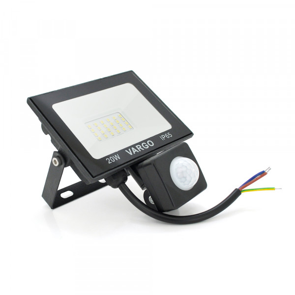 Прожектор LED c датчиком руху Vg-20W, IP65, 6500K, 2700Лм. Box