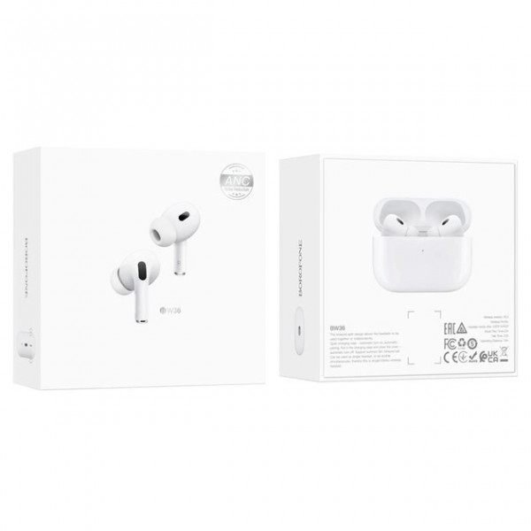 Навушники Bluetooth Borofone BW36, White, Кейс