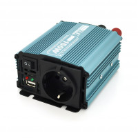 Інвертор напруги Mexxsun MXS-150, 12V/220V, 150W з модифікованою синусоїдою, 1 Shuko, клемні дроти, Q30