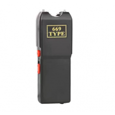 Ліхтар-відлякувач ручний BAILONG X-Balog BL-669, LED, струм 10000KV, 150W, Li-ion вбудований 6 000 mAh, Black, IP44, кабель живлення, 140х45х24мм, BOX