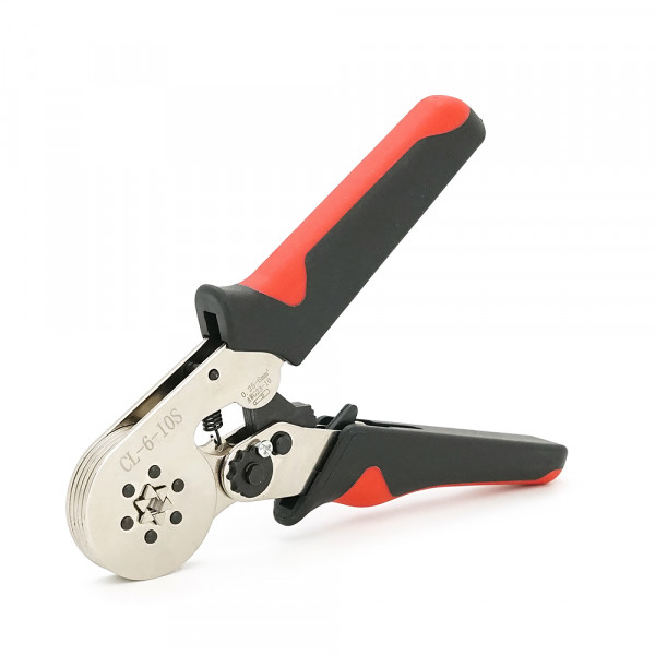 Крімпер CI-6-10S для обтиску кабельного накінечника, 0.25-6mm2, Black-red