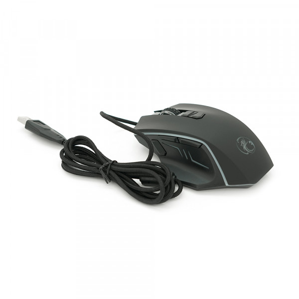 Миша провідна iMICE X4, 8 кнопок, 1200/2400/4800/7200 DPI, Led Lighting, 1,3м, Win7/8/10 Mac OS, Black, COLOR BOX, Q40