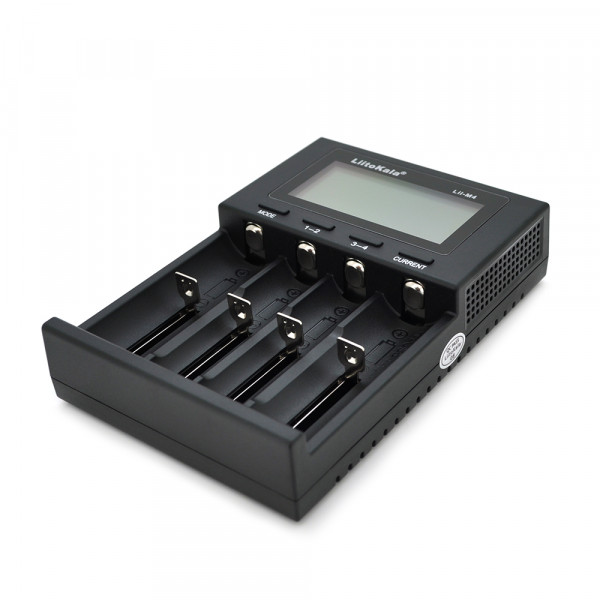 ЗУ універсальне Liitokala Lii-M4, 4 канали, 5V Type C, LED display, підтримує Li-ion, 3.7V/1.2V AA/AAA 18650/26650/16340/14500/10440/18500