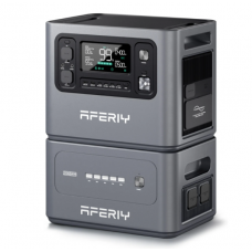Портативна станція AFERIY AF-P280, LiFePO4, що розширюється від 2048Втч(max2800)Вт,MPPT 11.5-50В-20А(2*600Вт),out220v. LED. 2-USB,4xType-C PD20/100Вт,DC+прикурювач 12В/10А,398*280*315/398*280*220 мм22kg+19kg