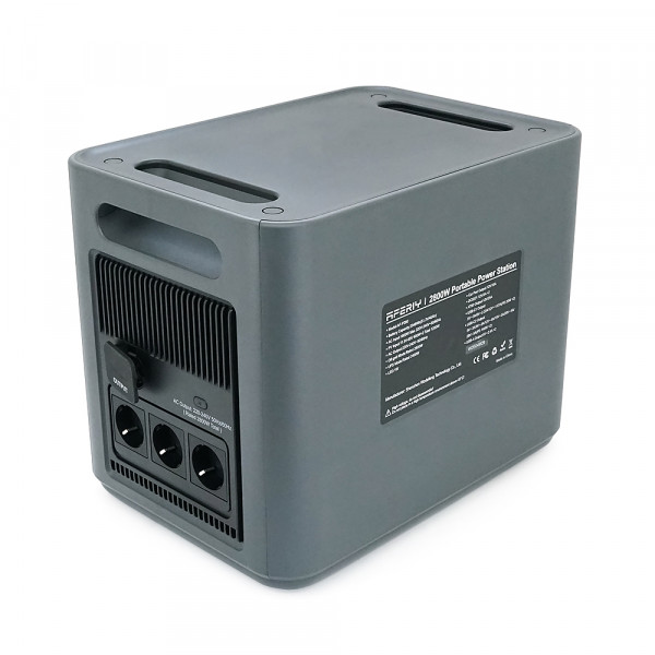 Портативна станція AFERIY AF-P280, LiFePO4, що розширюється від 2048Втч(max2800)Вт,MPPT 11.5-50В-20А(2*600Вт),out220v. LED. 2-USB,4xType-C PD20/100Вт,DC+прикурювач 12В/10А,398*280*315/398*280*220 мм22kg+19kg